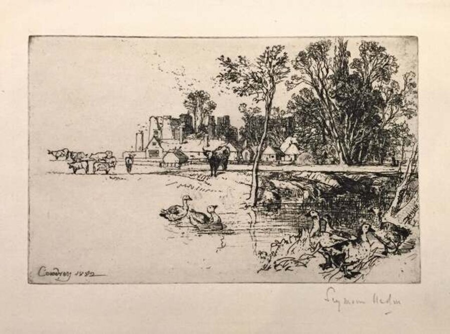 Cowdray Castle (with Geese)