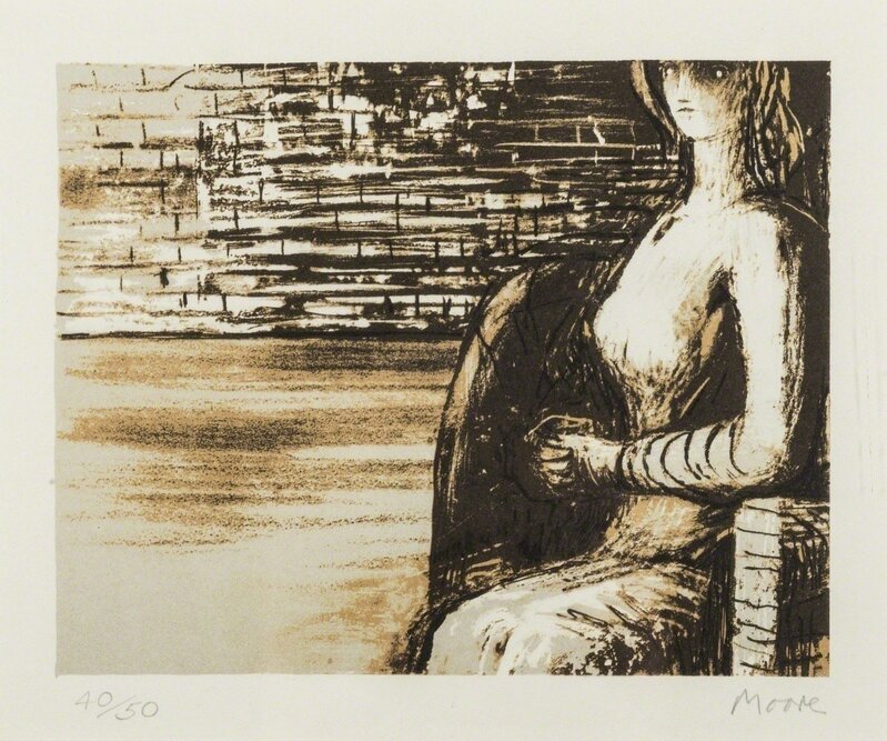 Henry Moore, ‘Woman with Clasped Hands (Cramer 444)’, 1976, Print, Lithograph printed in colours, Forum Auctions