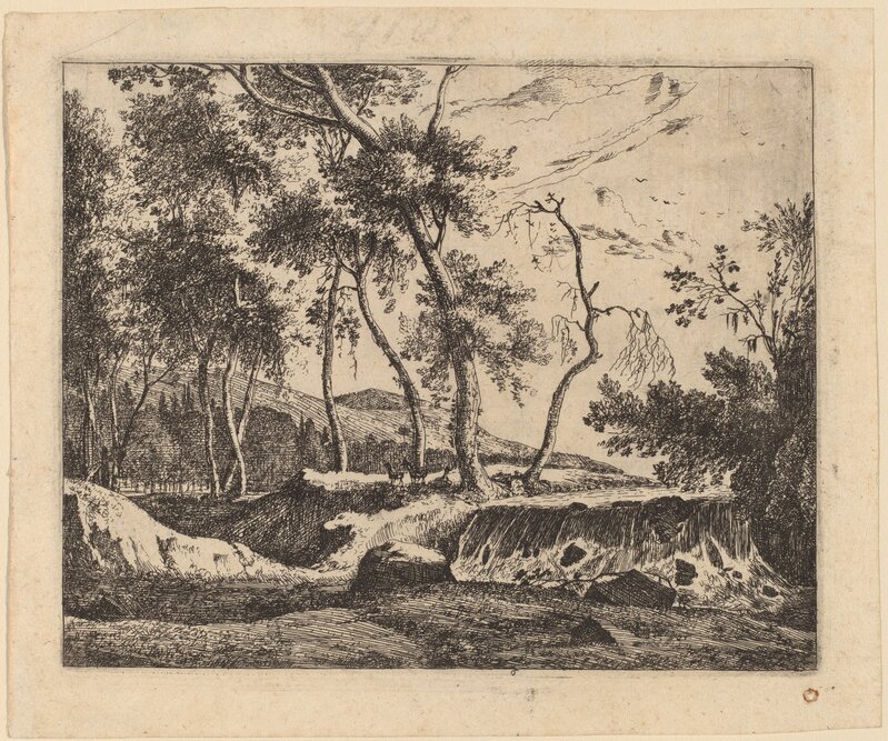 Roelant Roghman and Melchior Küsel, ‘The Waterfall: pl.6’, Print, Etching, National Gallery of Art, Washington, D.C.