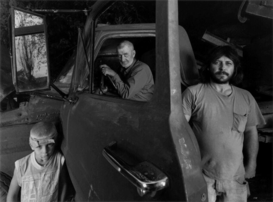 Loyd Deane with Family + Coal Truck