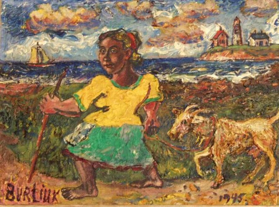 Woman and Goat