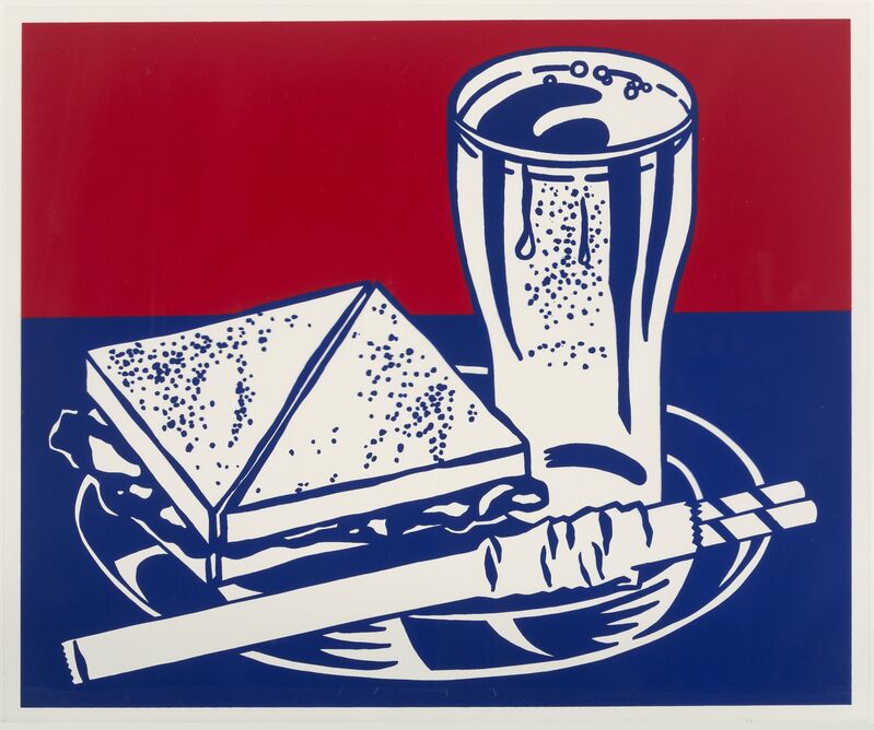 Roy Lichtenstein, ‘Sandwich and Soda, from Ten Works by Ten Painters’, 1964, Print, Screenprint in colors on polystyrene, Heritage Auctions