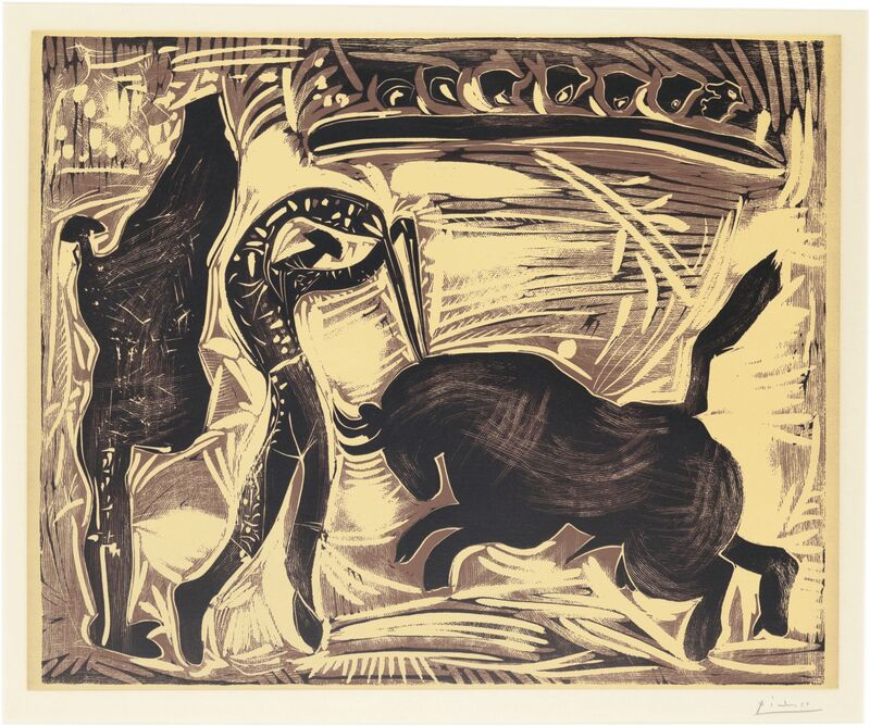 Pablo Picasso, ‘Les Banderilles’, 1959, Print, Linocut in colors, on Arches paper, Christie's