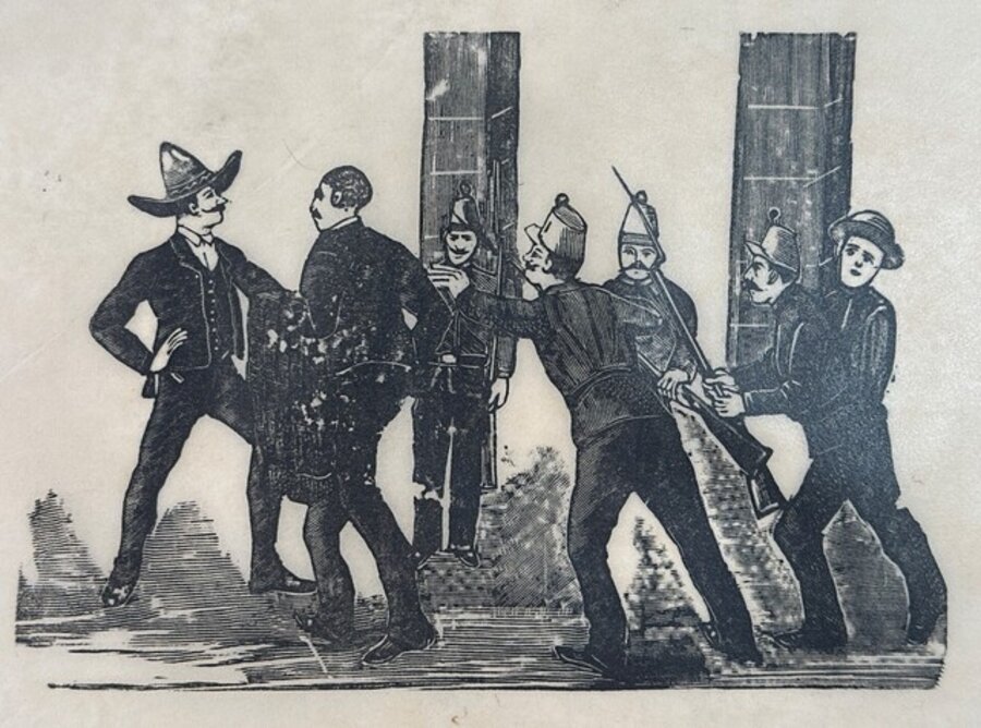 Original Woodcut on Rice Paper