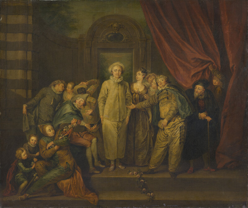 After Jean-Antoine Watteau, ‘The Italian Comedians (copy)’, 19th century, Painting, Oil on canvas, National Gallery of Art, Washington, D.C.
