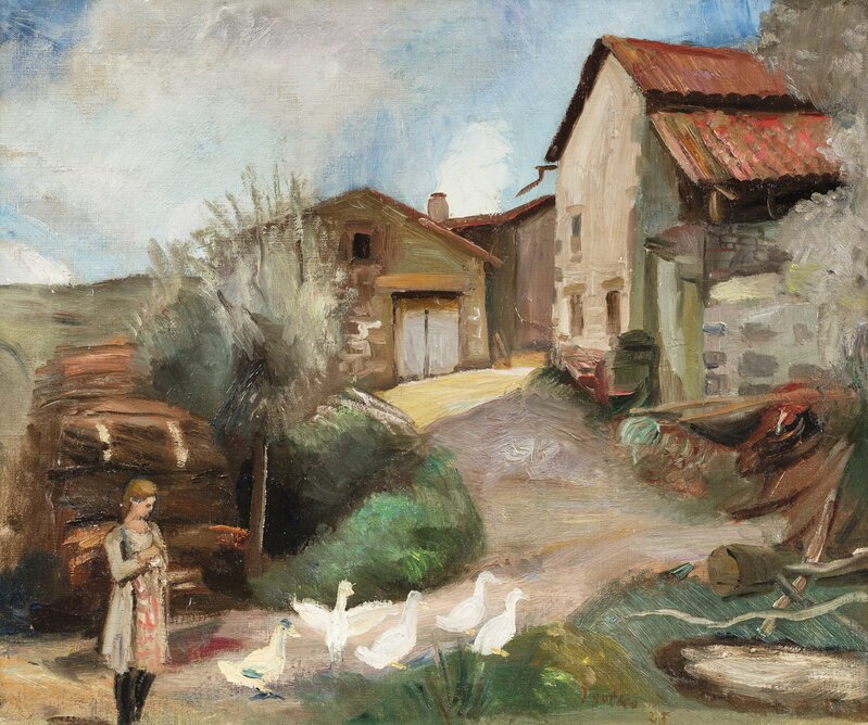 Jacques Gotko, ‘La ferme’, executed in 1923, Painting, Oil on canvas, Leclere 