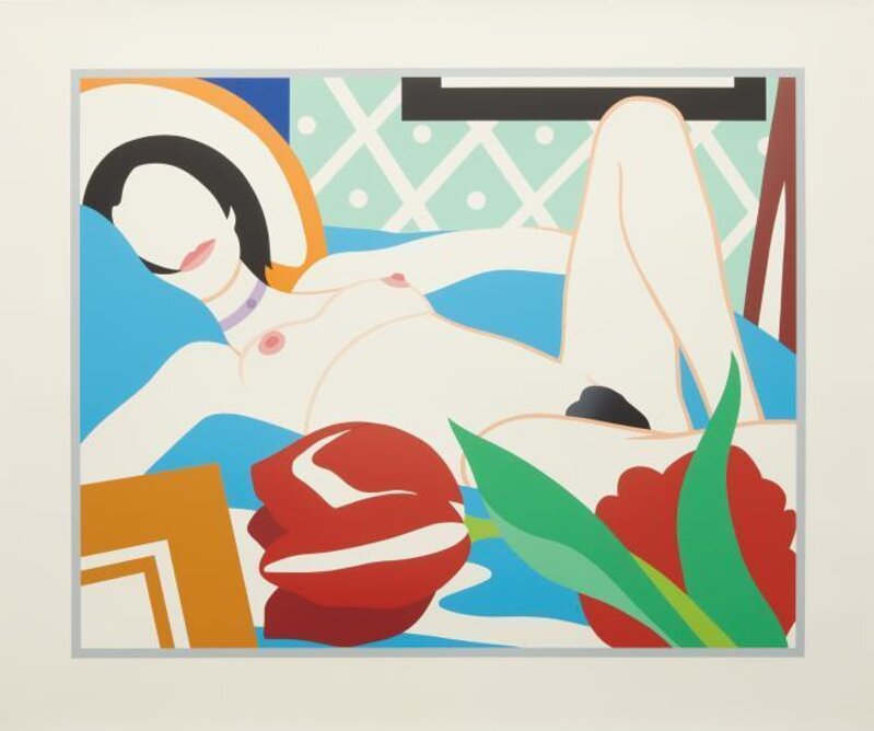 Tom Wesselmann, ‘Monica With Tulips’, 1989, Print, Screenprint in colors, on Lenox museum board, with full margins, Upsilon Gallery