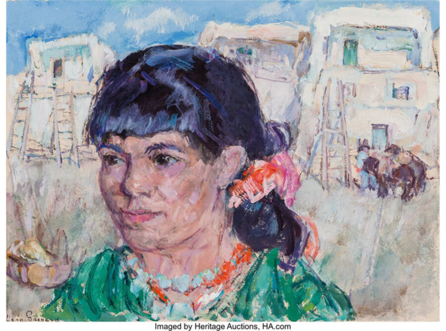 Woman at Taos Pueblo