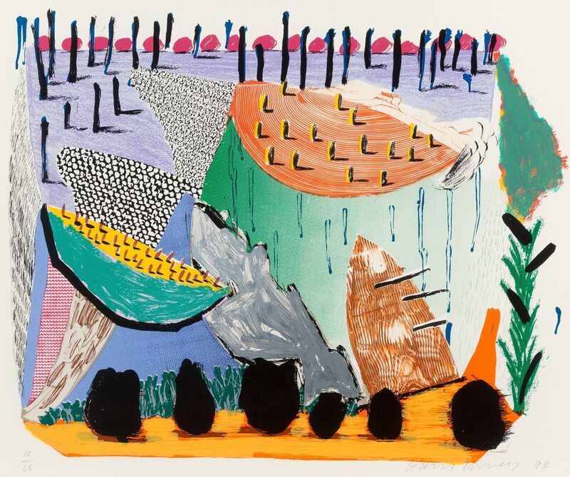 David Hockney, ‘Slow Rise’, 1993, Print, Serigraph in colors, Heritage Auctions