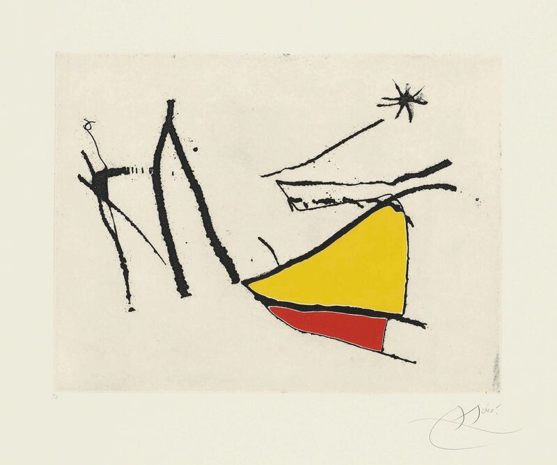 Joan Miró, ‘Plate 28 from: Càntic del Sol’, 1975, Print, Aquatint in colours on Arches wove paper, Christie's