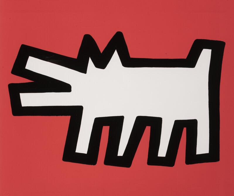 Keith Haring, ‘Barking Dog from Icons’, 1990, Print, Silkscreen with embossing on Arches cover paper, Tate Ward Auctions