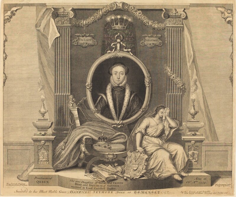 George Vertue, ‘Lady Jane Grey’, 1748, Print, Engraving, National Gallery of Art, Washington, D.C.