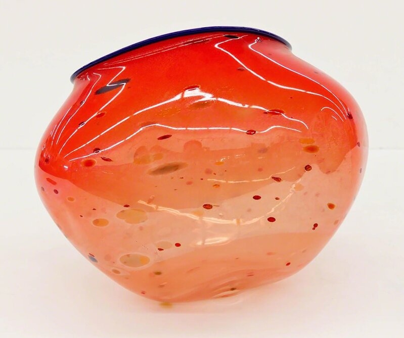 Dale Chihuly, ‘Authentic Large Hand Blown Glass Sculpture Red Basket Signed Dated’, 1995, Sculpture, Glass, Modern Artifact