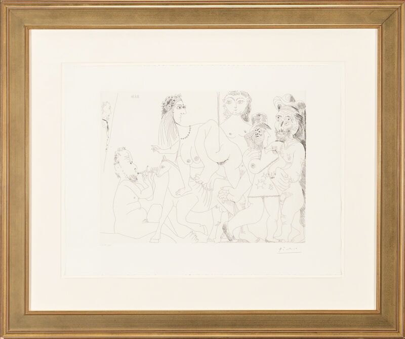 Pablo Picasso, ‘Degas imaginant, from La Séries 156’, 1971, Print, Etching on wove paper, printed 1978, Heritage Auctions