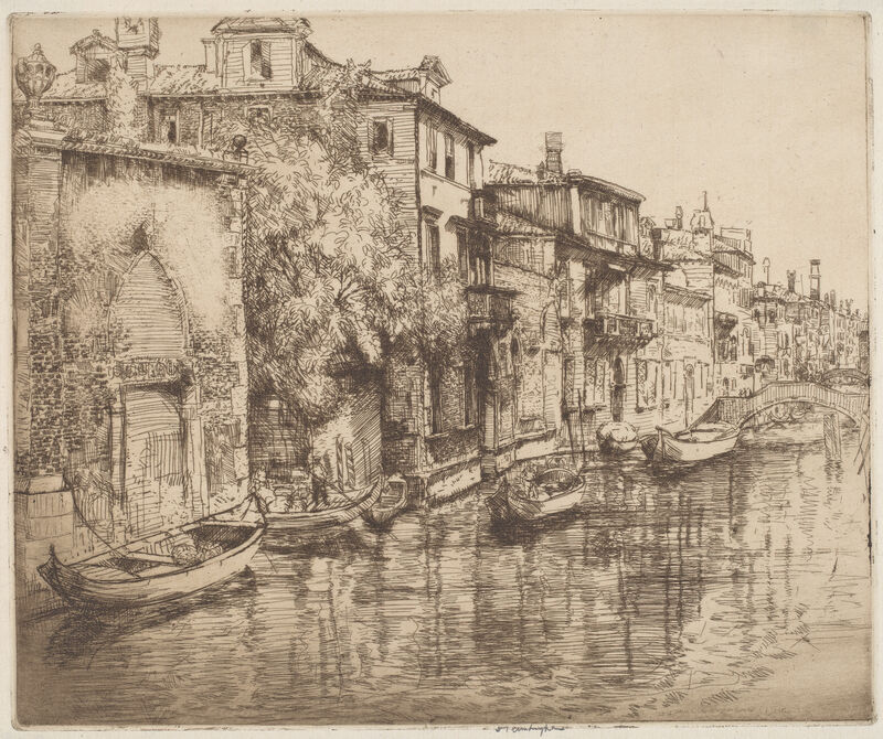 Donald Shaw MacLaughlan, ‘Venetian Noontide’, probably 1916, Print, Etching, National Gallery of Art, Washington, D.C.