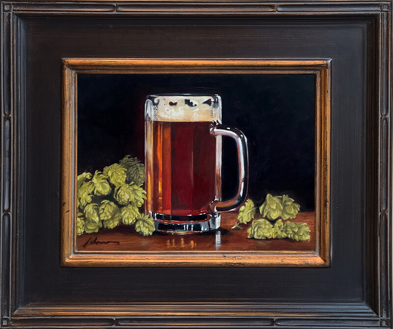 Michael Lynn Adams, ‘Hops 'n Brew’, 2021, Painting, Oil on Canvas, Lily Pad Galleries