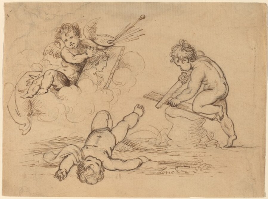 Allegory: Four Putti