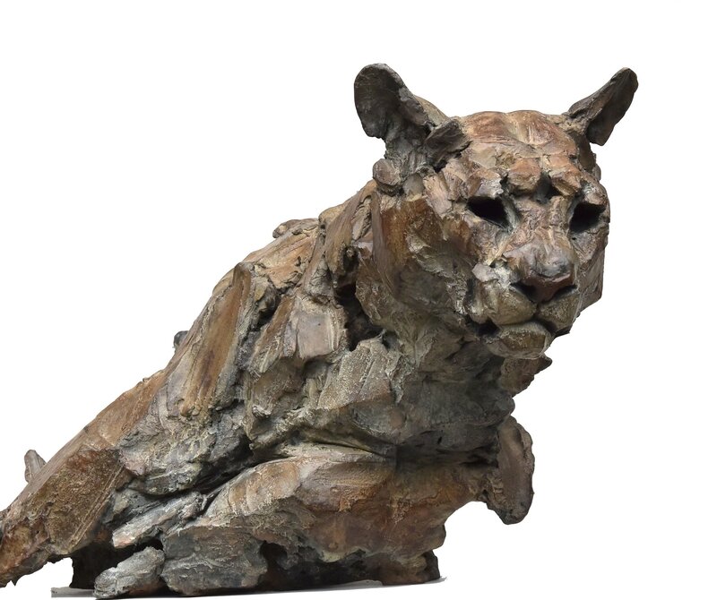 Jean-François Gambino, ‘Puma allongé’, Sculpture, Bronze, In Arte Veritas