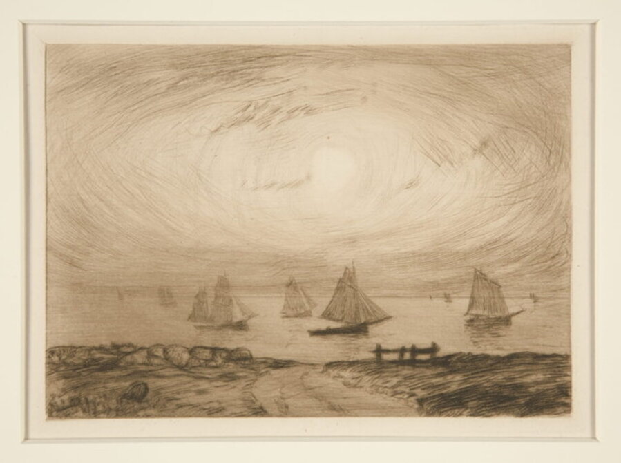 Barques au Clair de Lune