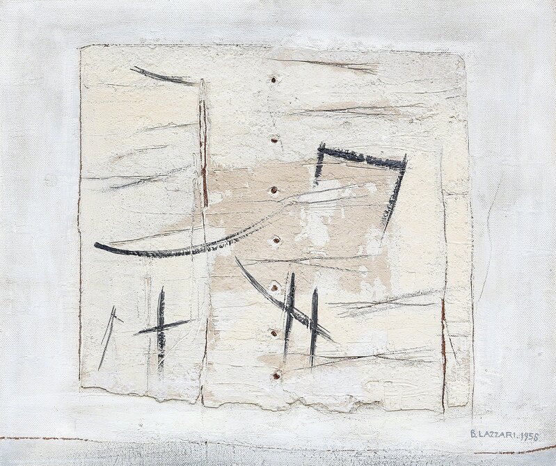 Bice Lazzari, ‘Untitled’, 1958, Mixed Media, Mixed technique on masonite, Martini Studio d'Arte