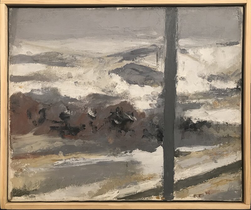 Philip Malicoat, ‘Dunes, Winter’, 1970, Photography, Oil on canvas, The Schoolhouse Gallery