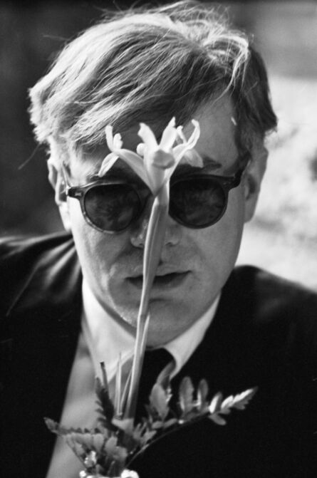 Dennis Hopper, ‘Andy Warhol (with flower)’, 1963