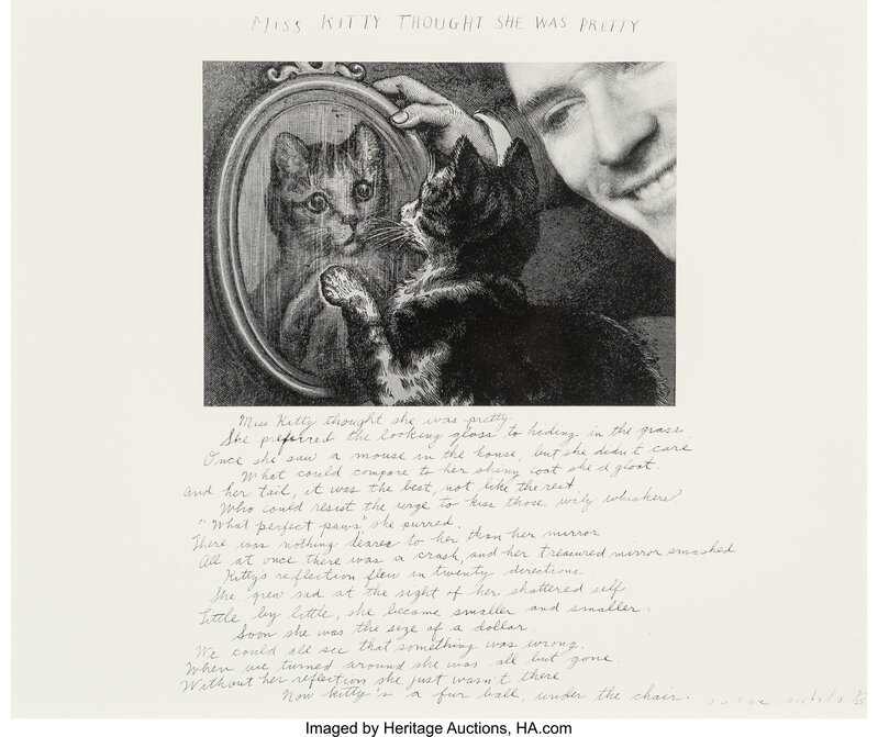 Duane Michals, ‘Miss Kitty Thought She was Pretty’, 1989, Photography, Gelatin silver, Heritage Auctions