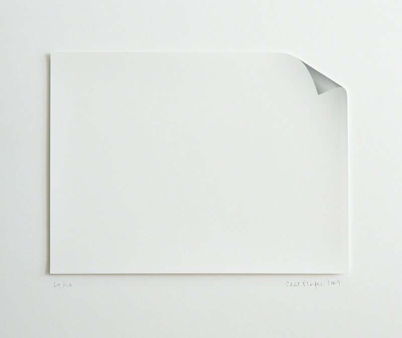 Ceal Floyer, ‘Corner’, 2009, Print, Archival inkjet print with trimmed corner, cushion-mounted (1.3mm) on larger sheet of paper and backed with mountboard, Ingleby Gallery