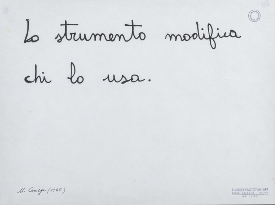 Lo strumento modifica chi lo usa