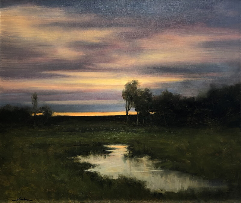 Dennis Sheehan, ‘Evening Reflections’, 2019, Painting, Oil on canvas, Somerville Manning Gallery