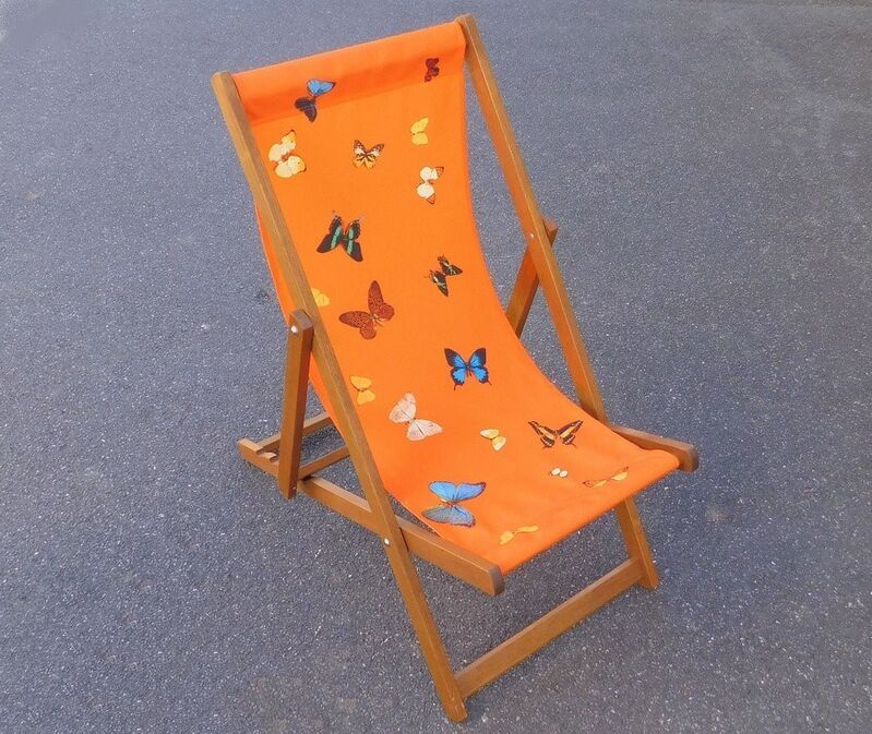 Damien Hirst, ‘Orange deck chair’, 2008, Other, Deckchairs, Hidden