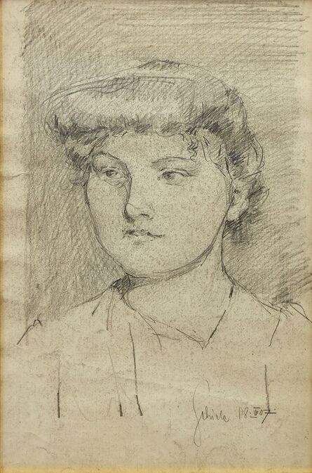 Egon Schiele, ‘Portrait eines jungen Madchens' (Portrait of a young girl)’