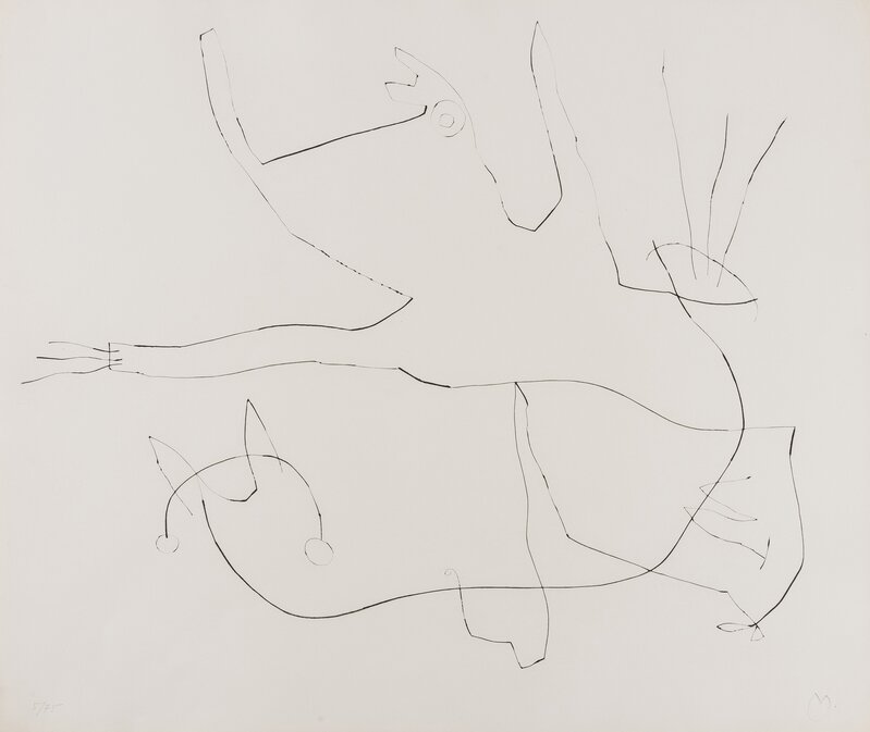 Joan Miró, ‘Flux De L’Aimant Plate 6 (Dupin 376)’, 1964, Print, Drypoint, Forum Auctions