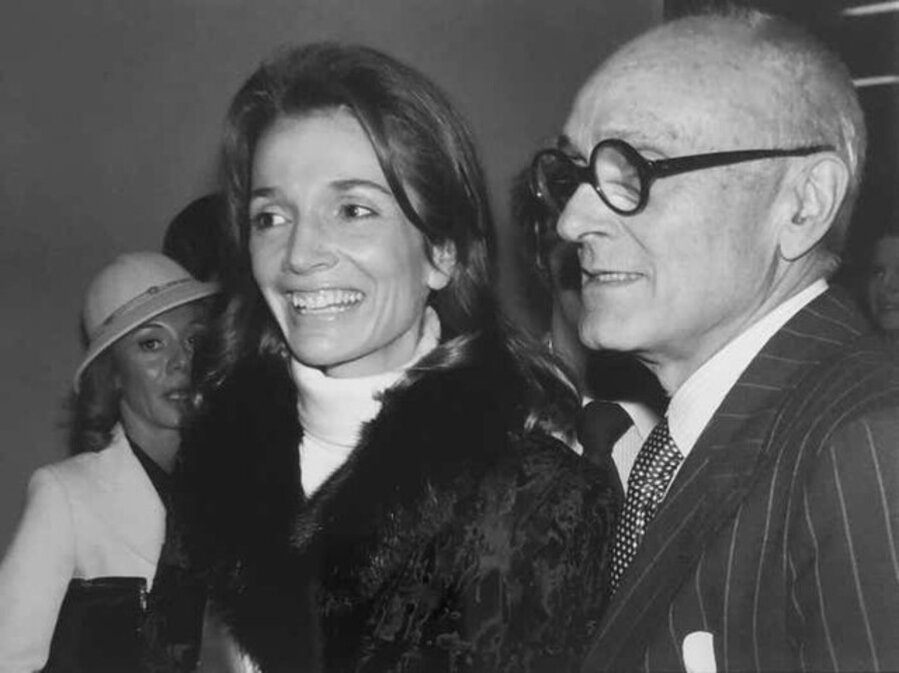 Lee Radziwill and Philip Johnson at The Met