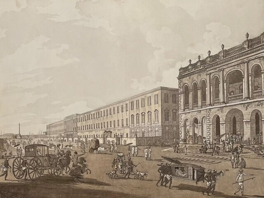 Old Court House and Writer's Building, Calcutta (From Views of Calcutta)