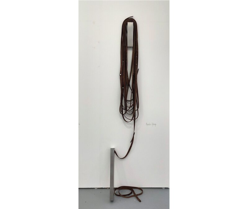 Marcela Astorga, ‘Sin título’, 2018, Sculpture, Leather, stainless steel, Herlitzka & Co. 