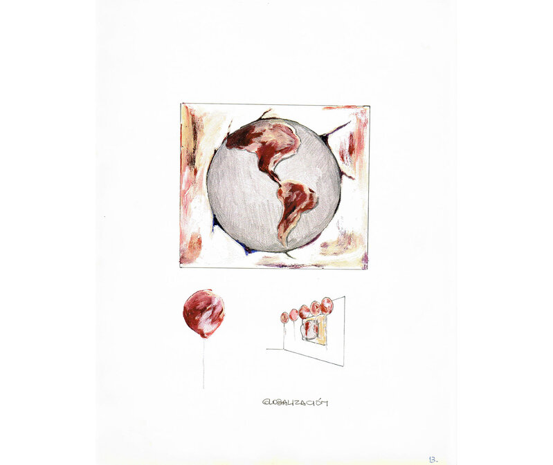 Marcela Astorga, ‘Globalización’, 1998, Print, Laser print on paper, Herlitzka & Co. 
