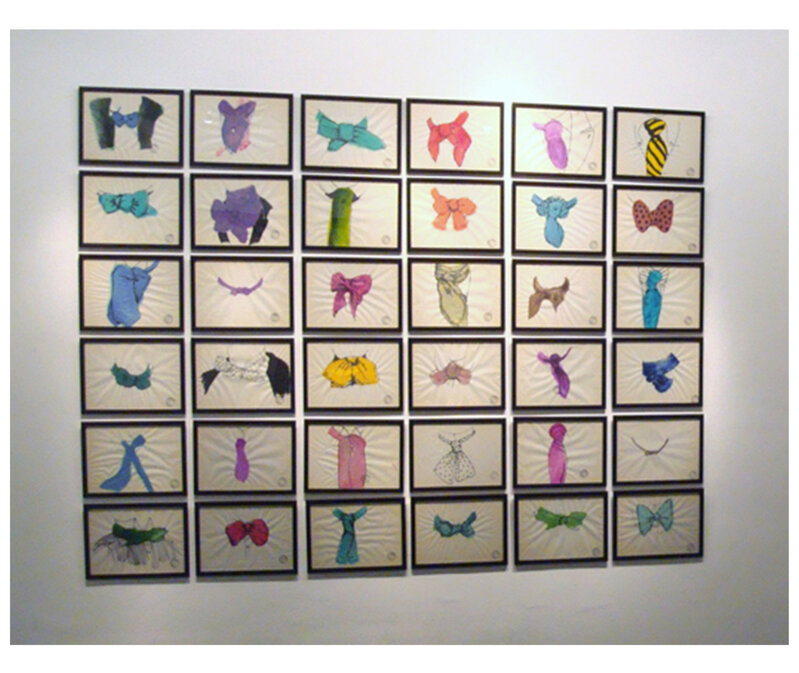 Delia Cancela, ‘Atributos masculinos’, 2010, Installation, Ink on paper, Herlitzka & Co. 