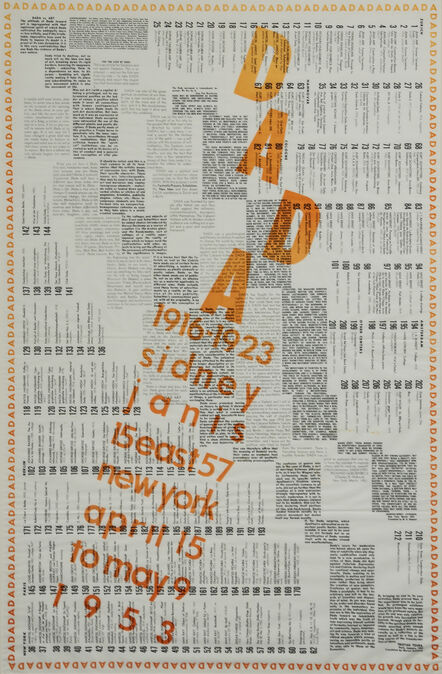Marcel Duchamp, ‘Dada 1916-1923 (exhibition poster)’, 1953