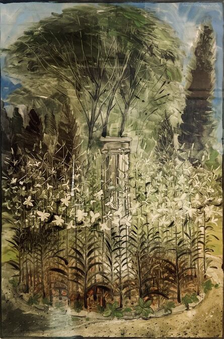 David Blackwood, ‘Stone Pillar in the Lily Bed’, 1991