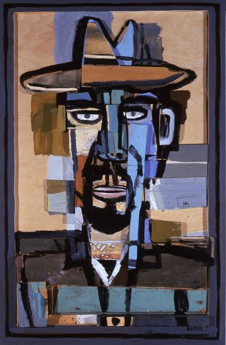 David Bates (b. 1952), ‘Self Portrait with Hat’, 1998-1999