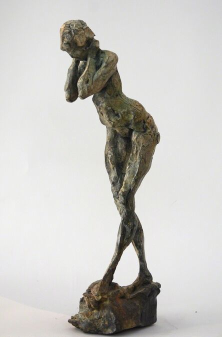 Richard Tosczak, ‘The Pleiades-Taygete 1/8 - emotive, nude, female, figurative, bronze statuette’, 2010