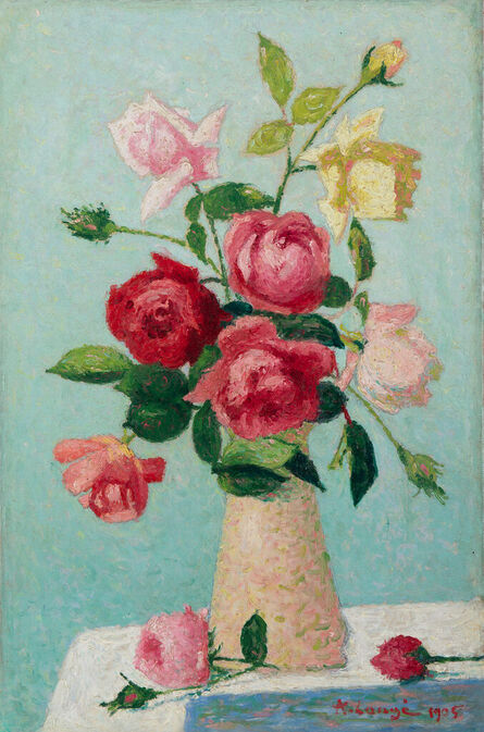 Achille Laugé, ‘Roses dans un vase’, 1905