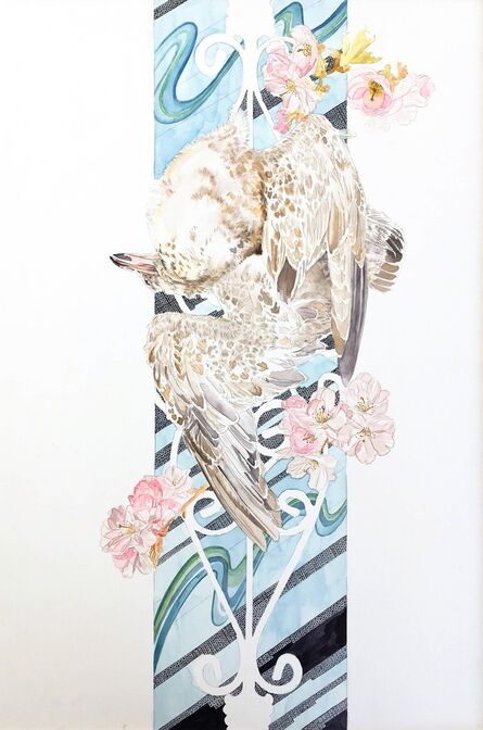Thea Duskin, ‘Seagull and Cherry Blossoms’, 2017