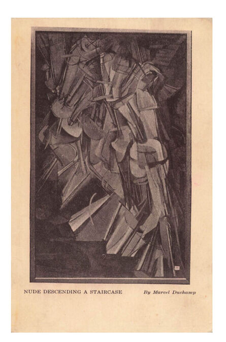 Marcel Duchamp, ‘Nude Descending a Staircase”, Postcard, 1913 Armory Show (International Exhibition of Modern Art), PIECE of ART HISTORY’, 1913
