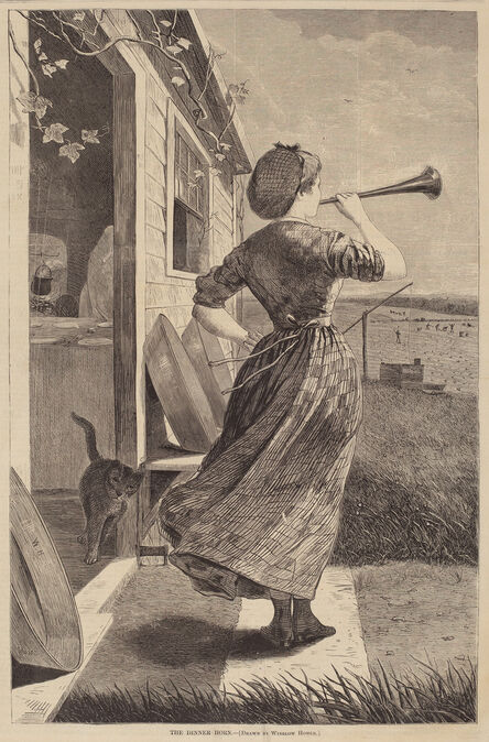 After Winslow Homer, ‘The Dinner Horn’, published 1870