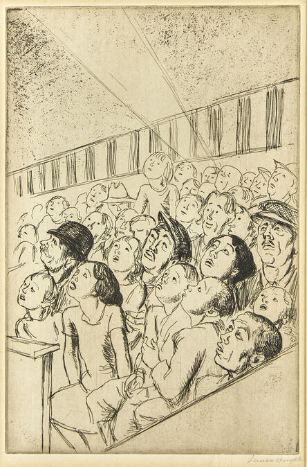 Laura Knight, ‘Circus Audience’