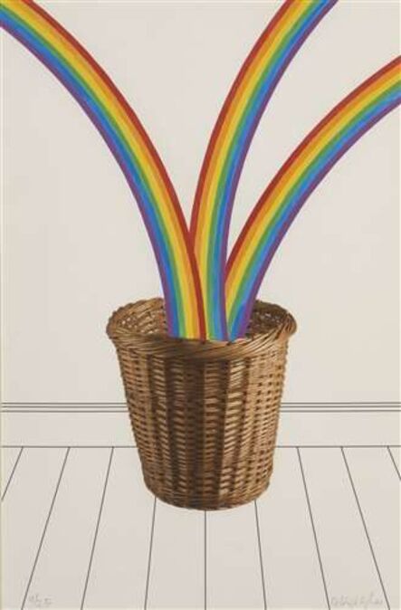 Patrick Hughes, ‘Untitled (Rainbow Basket)’