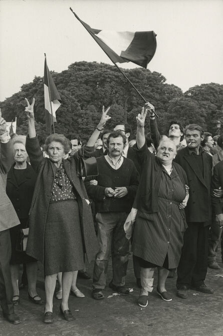 Henri Cartier-Bresson, ‘Rally supporting President Charles de Gaulle, Champs Elysées, Paris’, 1968