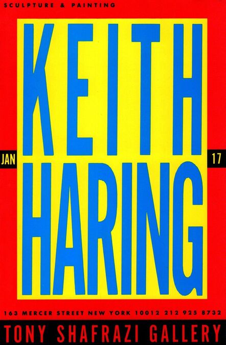 Keith Haring, ‘Keith Haring at Tony Shafrazi 1987 (Haring announcement) ’, 1987